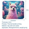thumbnail image 5 of Alpaca Square Gaming Mousepad Desk Mat Non-Slip Rubber Bottom Printed 8.3x9.8 Inch Suitable for Office and Gaming, 5 of 6