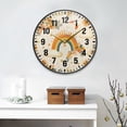 thumbnail image 2 of Yayeee Wall Clock Battery Operated 9.5" Silent Quartz Non-Ticking for Living Room Decor, Retro Rainbow, 2 of 8