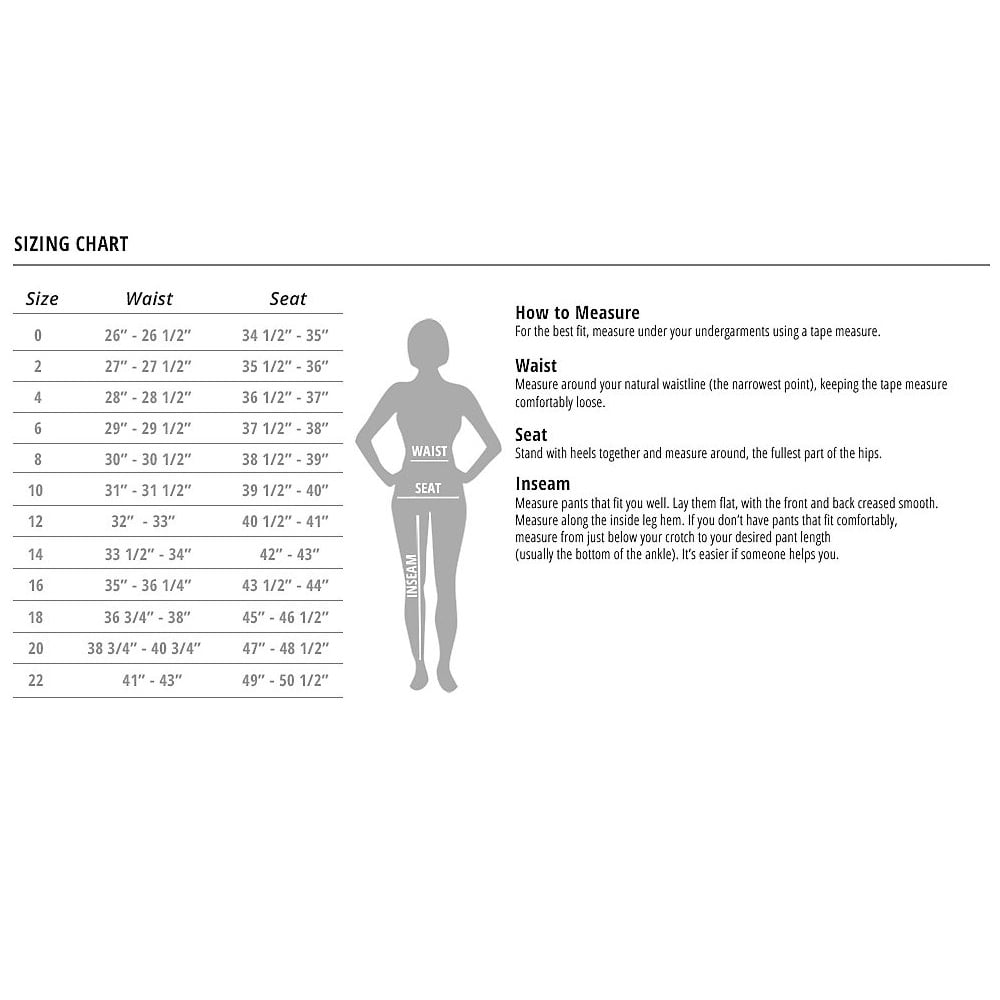 lee jean size chart