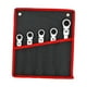 thumbnail image 1 of Juego de llaves de trinquete combinadas métricas con cabezal flexible y engranajes de 72 dientes, multifuncionales Conjunto de 5, 1 of 8