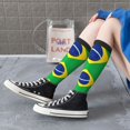 thumbnail image 7 of Women's Knee High Socks Flag Of Brazil Thermal Soft Knee Long Socks, 7 of 7