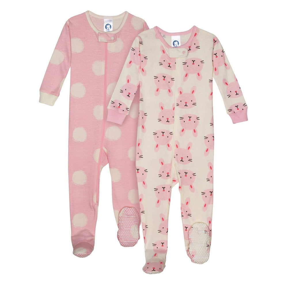 Gerber Gerber Baby Girls Snug Fit Organic Cotton 1Piece Unionsuit