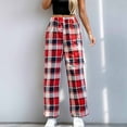 thumbnail image 2 of Fgnfyis Womens Pajama Pants Print Warm Casual Comfort Loose Long Pants for Sleepwear and Lounging Red XXXL, 2 of 9