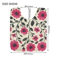 thumbnail image 5 of Yayeee Bath Rug for Bathroom Floor Non Slip Rectangle Fluffy Soft Absorbent Mat, 16"x24", Pink Flowers, 5 of 7