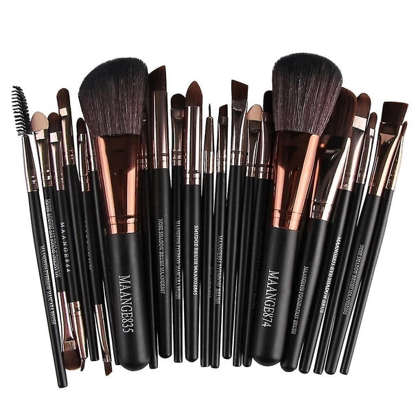 Juego de brochas de maquillaje profesional, 22 Uds., mezcla de bases, colorete, delineador de ojos, brochas para polvo facial, sombra de ojos