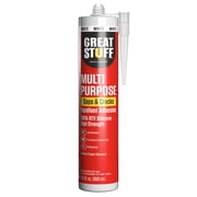 Great Stuff 100% Silicone Caulk - White RTV Silicone Sealant, All Purpose Sealant 10.1 oz