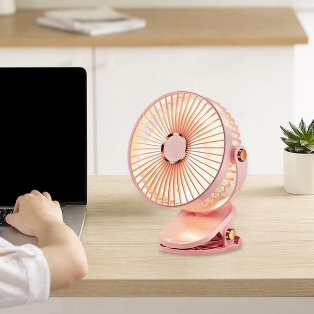 Mini ventilador con Clip USB portátil 5 velocidades Macarena