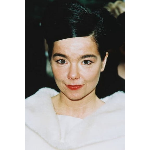 Bjork 24x36 Poster Portrait in White Fur Jacket