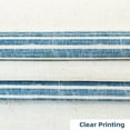 thumbnail image 5 of DriftAway Chris Vertical Striped Pattern Linen Blend Lined Thermal Insulated Blackout and Room Darkening Grommet Window Curtains for Farmhouse Printed, 2 Panels, 52" x 102", Jean Navy, 5 of 9
