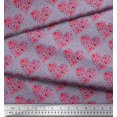 thumbnail image 2 of Soimoi Rayon Fabric Bird & Heart Print Fabric by Yard 42 Inch Wide, 2 of 3