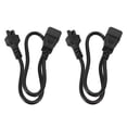 thumbnail image 2 of Cable Adaptador IEC 320 C14 Macho A IEC320 C5 Hembra, Cable De Alimentación C5 A C14 De Conexión Segura De 2500W Para Altavoces De Lámparas De Escritorio De Ordenador Portátil, 2 of 7