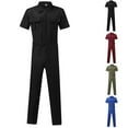 thumbnail image 6 of Men\'s Light Weight Jumpsuit Workwear Coverall Jumpsuits + Adjustable Waist Belt, 6 of 11