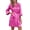 Hot Pink, variant on Ekouaer Silky Robes for Women Satin Knee Length Bride Bridesmaid Wedding Party Bathrobe Lightweight Sexy Sleepwear with Pockets
