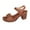 Brown, variant on VEKDONE Beach Sandals for Women Women's Fashion Casual Spring And Summer New Hollow Buckle Fish Mouth Thick Heel Sandals