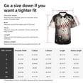 thumbnail image 5 of Naloa Baseball Breaking Glass Authentic Hawaiian Shirt, Men's Tropical Aloha Shirt for Summer Parties Vacations,3X-Large, 5 of 7