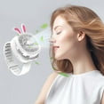 thumbnail image 5 of Portable Fan,Cute Mini Watch Fan Usb Charging Handheld Small Fan 3-Speed Super Silent Mini Portable Fan Outdoor for Summer Travel Camping Outdoor Mother's Day Gift, 5 of 8