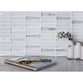 thumbnail image 4 of Apollo Tile Silver White 12-in x 129-in Traingle Polished , Matte Glass Mosaic Tile (5.38 Sq ft/case), 4 of 5
