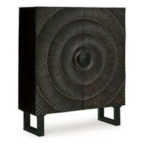 Signature Design by Ashley Fosterman Black Accent Cabinet