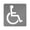 Clear, variant on CafePress - Handicapped Sign Sticker - Square Sticker 3" x 3"
