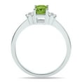 thumbnail image 3 of SZUL Women's Peridot and Diamond Regal Ring in 10K White Gold, 3 of 6