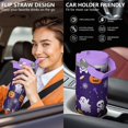 thumbnail image 5 of Halloween 30oz Handheld Travel Tumbler with Handle – Double Wall Stainless Steel Insulated Cup, Flip Straw Lid, Leak-Proof & BPA-Free for Hot and Cold Drinks – Durable Coffee & Juice Mug Black, 5 of 7