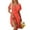 A007-Vermilion, variant on SAATLERI Wedding Guest Dresses for Women Trendy Casual V Neck Short Sleeve Boho Floral Sundresses for Women Midi A-Line Party Dress