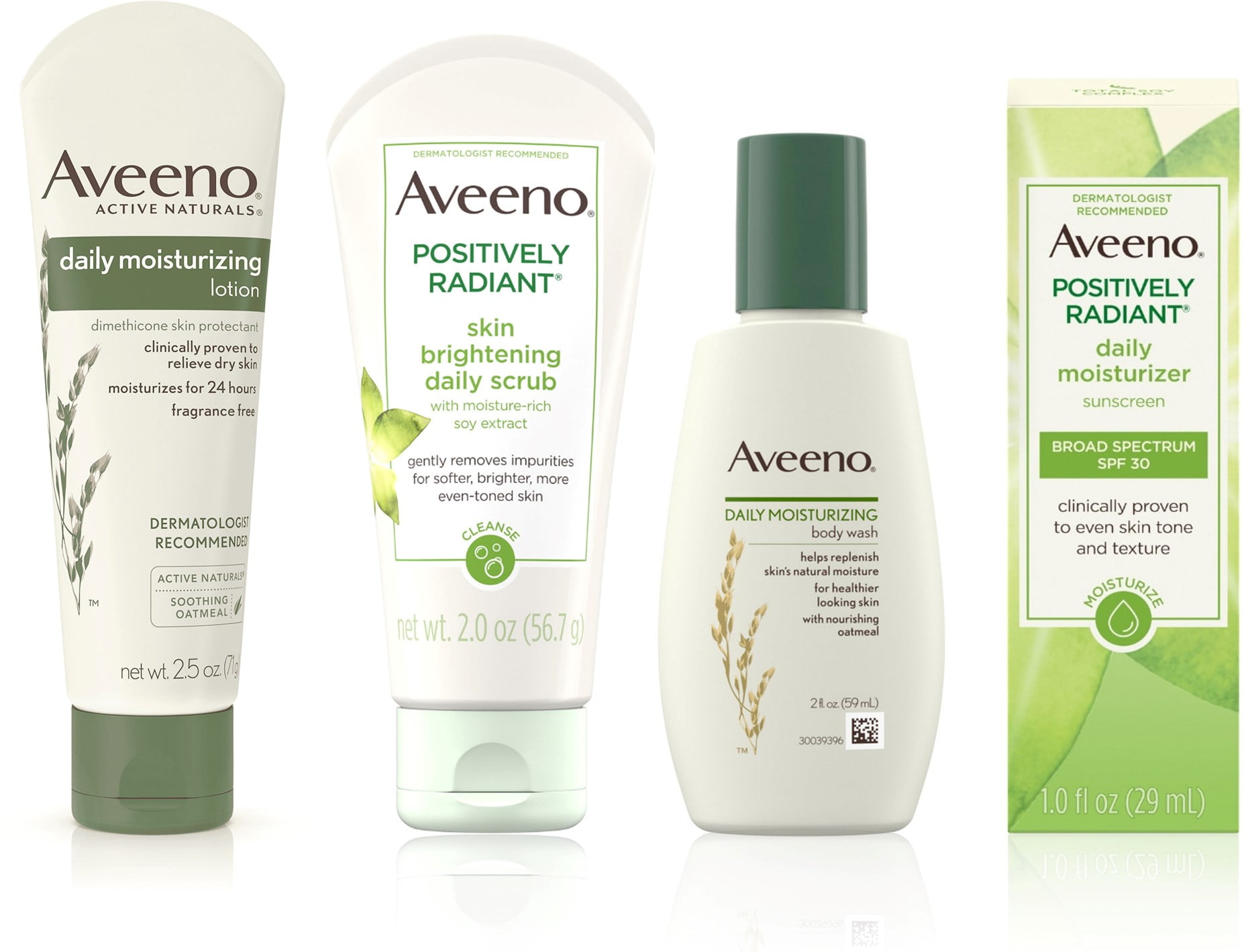 Aveeno Set with Daily Moisturizing Lotion 2.5 fl. oz, Body Wash 2 fl