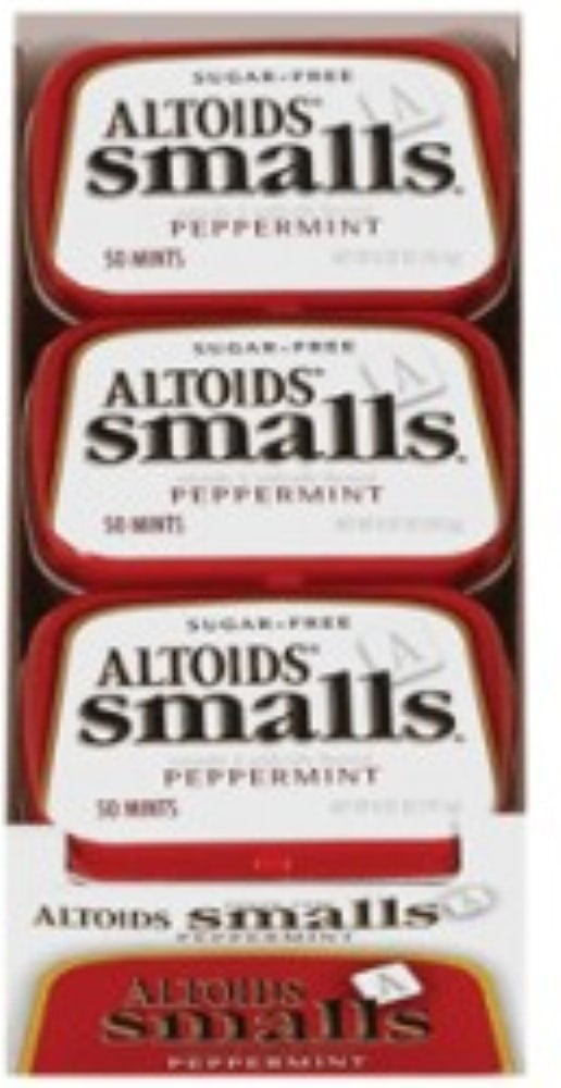 Altoids Smalls Sugar Free Peppermint Mints 9 packs (0.37 oz per pack) (Pack of 2) by