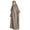 Khaki, variant on IBTOM CASTLE Kids Girls Long Sleeve Full Cover Hijab Kaftan Dubai Islamic Prayer Dress Abaya Muslim Hooded Robe Ramadan Clothing 12-13 Years Wine Red