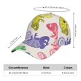 thumbnail image 3 of Kdxio Unisex Cute Chameleons Pattern Baseball Cap Unisex Washed Classic Adjustable Hat, 3 of 7