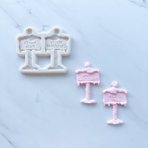 CHRISTMAS POLE DUO BAKING MOLD FOR CUPCAKES, CAKEPOPS, CHOCOLATE STRAWBERRIES, PRETZELS & RICE KRISPIES