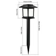 thumbnail image 3 of 2 Pack Solar Lights Outdoor Waterproof-IP65 LED Solar Garden Lights for Yard & Patio Auto Off Cool White Light 39cm Height Lighting, 3 of 9