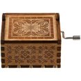 thumbnail image 4 of Can't Help Falling In Love Wood Music Box, Antique Engraved Musical Boxes Case For Birthday Present Kid Toys, 4 of 5