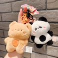 thumbnail image 1 of New Kawaii Plush Bunny Bear Toy Keychain Cute Stuffed Plush Keyring Rabbit Bear Doll Keychain Backpack Pendant OrnamentspandaChina He Qiyong unisex, 1 of 1