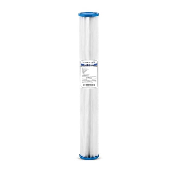 SPC-25-2030 Universal Whole House Sediment Pleated Water Filter, Washable and Reusable, 2.5" x 20" - 30 micron