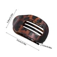 thumbnail image 2 of Barrette Plate Ronde pour Femmes Filles Forte Tenue Épaisse Fine Confortable Courbée pour Conduite et Plus Accessoires de Coiffure, 2 of 7