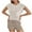 00 # Beige, variant on REORIAFEE Casual Workout Casual Outfit Women Set Loungewear Activewear Gym Sets Spring Summer Loose Casual Set Pocket Women's Knit Beige M