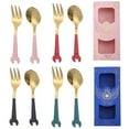 thumbnail image 7 of 1 Set Dessert Scoop Comfortable Grip Anti-rust Stainless Steel Spanner Spoon Home Supply, 7 of 7