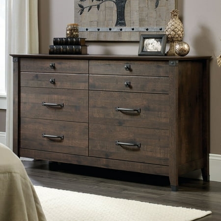 Sauder Carson Forge 6 Drawer Dresser Walmart Com