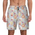 thumbnail image 3 of Uemuo Butterfly Flower Pattern Mens Swim Trunks Quick Dry Board Shorts with Mesh Lining, Stretch Beach Shorts Quick Dry No-Chafing Board Shorts-X-Large, 3 of 9