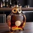 thumbnail image 4 of Darzheoy Owl Whiskey Bottle, Funny Whiskey Owl Bottle, Owl Animal Whiskey Decanter, Fun Bar Decoration, Gift for Whiskey Lovers, Dad, 4 of 9