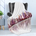 thumbnail image 4 of City Soft Flannel Fleece Blanket, Landscape Modern Skyscrapers Metropolitan Silhouette Illustration Abstract Composition, Cozy Plush for Indoor and Outdoor Use, 60" x 80", Multicolor, by Ambesonne, 4 of 5