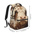 thumbnail image 2 of Fotbe Butterfly Cow Barrel Mochila Casual con Estampado para Escuela, Viajes y Actividades al Aire Libre - Duradera, Ligera y Cómoda, 2 of 5