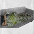 thumbnail image 6 of Funny Soft Flannel Fleece Throw Blanket, Colorful Frog Above the Snail Riverscape Water Rock Mollusks Amphibian Animals, Cozy Plush for Indoor and Outdoor Use, 60" x 80", Multicolor, by Ambesonne, 6 of 6