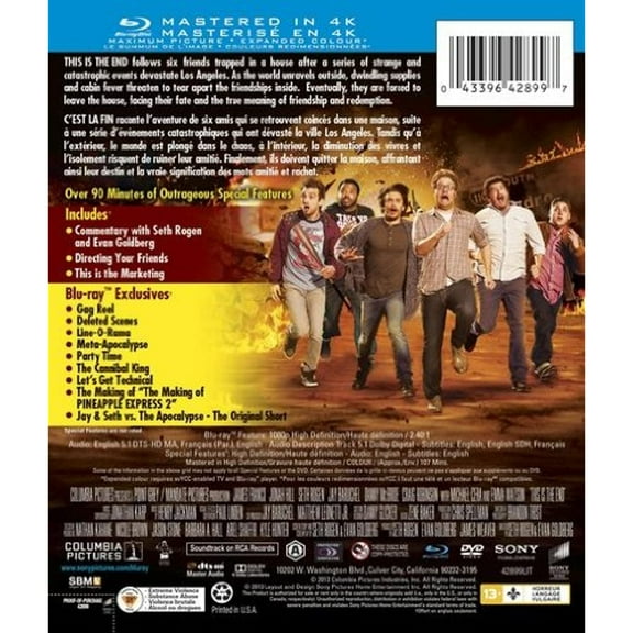 THIS IS THE END [BLU-RAY/DVD] [CANADIAN]