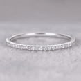 thumbnail image 2 of 0.25 ct Classy Semi Eternity Wedding Band with Real Moissanite Diamonds, 2 of 5