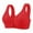 Red, variant on Seductiva Clothing Women Full Coverage Bra Women's Fashionable and Casual Large Size Front Open Buckle Thin Threaded Gathered Vest Bra Underwear