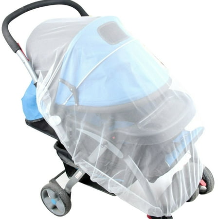 Baby Stroller Bug Net - Mosquito Net Stroller Infants Baby Safe Mesh White Bee Insect Bug Cover