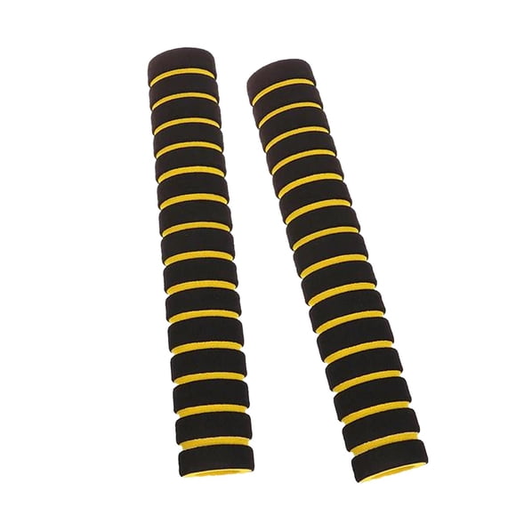 2x empuñadura de tubo de espuma DYNWAVEMX antideslizante amarillo