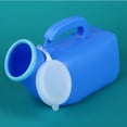 thumbnail image 3 of Portable Pe Handle Disability Old Man Helper Night Urinal Urinal Storage Mobile Urinal Urinary Bottle Toilet BLUE, 3 of 8